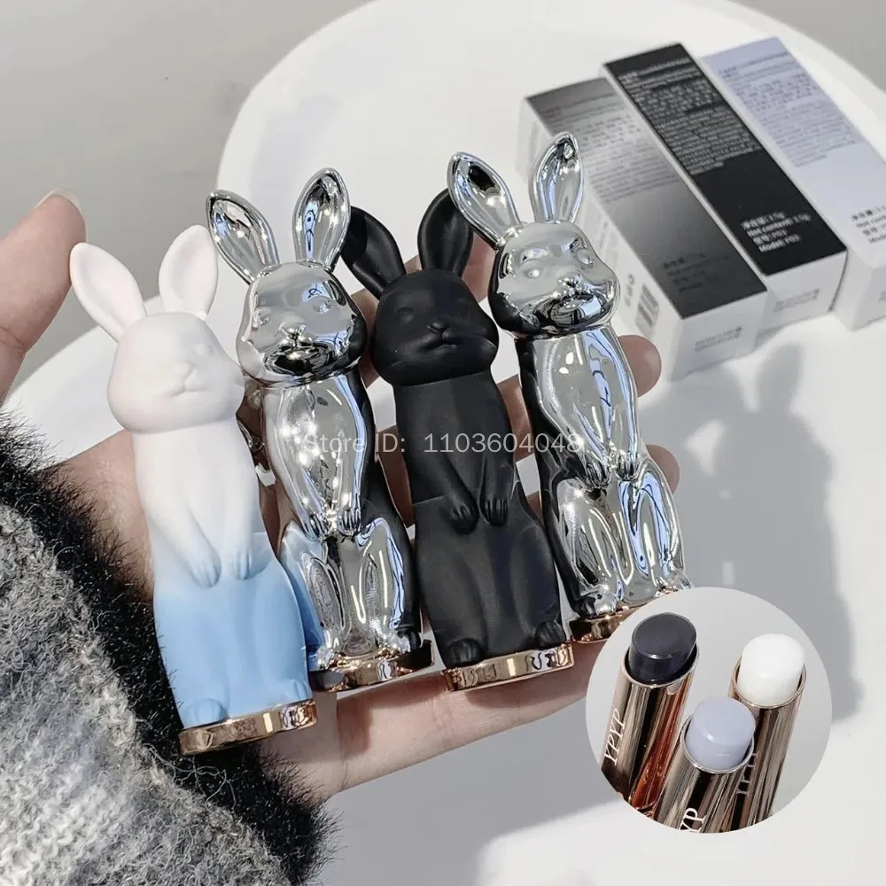 Rabbit Black Rose Lip Balm Gloss Not Dryness Peach Transparent Lip Tint Moisturizing Power Lipstick Makeup Base For Girls