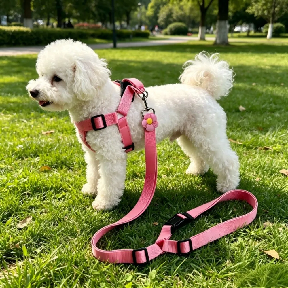 Dog Car Leash Adjustable Dog Car Safety Belt Nylon Durable Car Traction Ropes Retractable Pet Car Chest Harness Outdoor