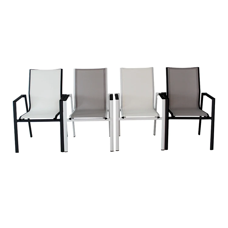 xx-Outdoor Patio Aluminum Dining Tables and Chair Sets Modern Designer Restaurant Mesh Dining Chair