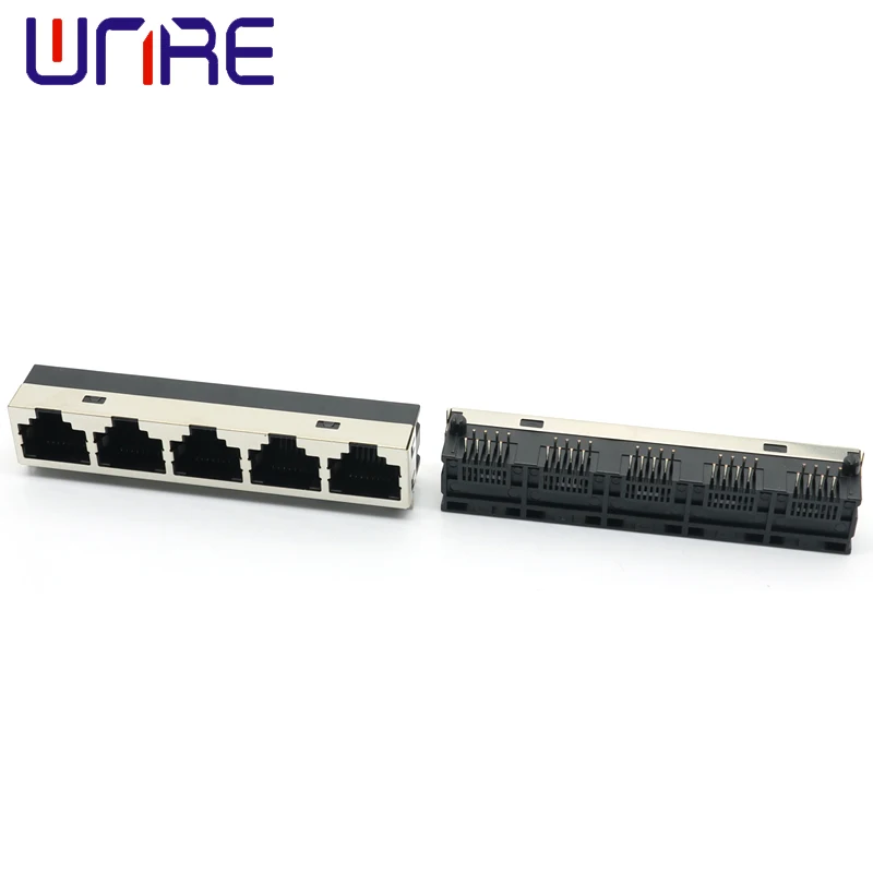 RJ45-55-1X5 Half Pack 8P8C Network Socket Connector Interface Without Spring Telephone Socket Without Light
