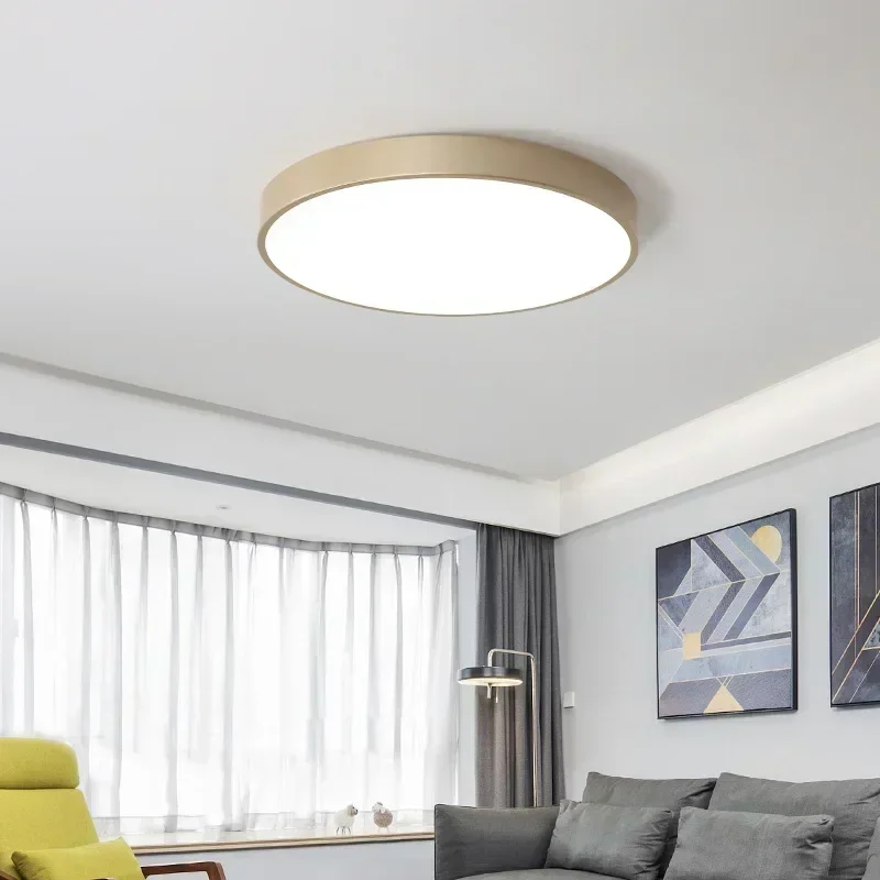 Gold Multi-15W-64W LED Ceiling Light Living Room Bedroom Corridor Balcony  Lamp Kitchen Ceiling Lights Surface Mount AC110-220V