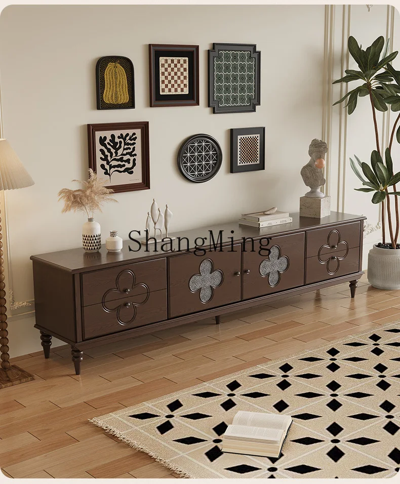 ZYY الخشب الصلب غرفة المعيشة طاولة القهوة تلفزيون مجلس الوزراء مزيج شقة غرفة المعيشة خزانة منزلية