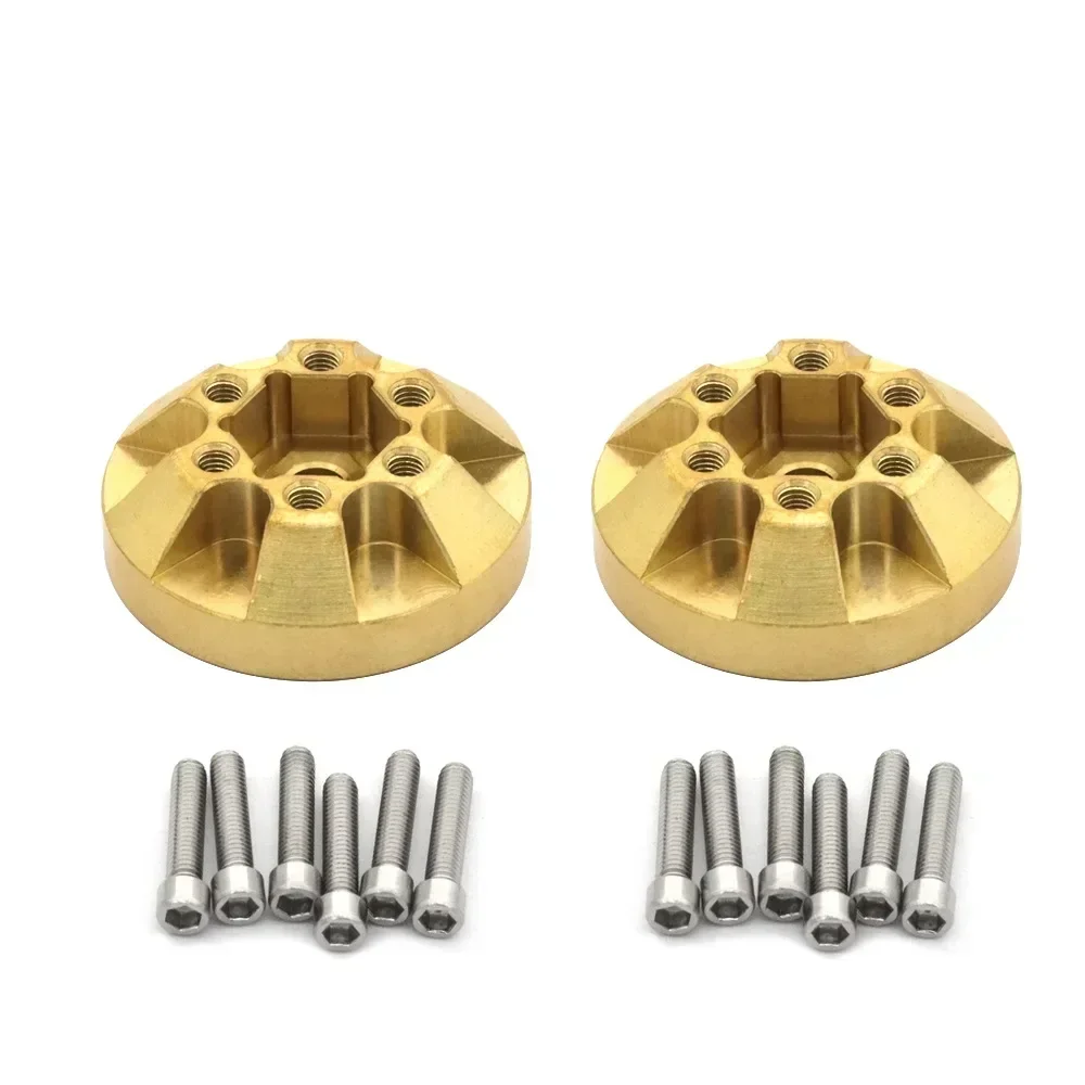 Brass Internal Weights Brake Disc Counterweight for TRX4 TRX6 Axial SCX10 90046 1/10 RC Crawler VP Wheel Hub