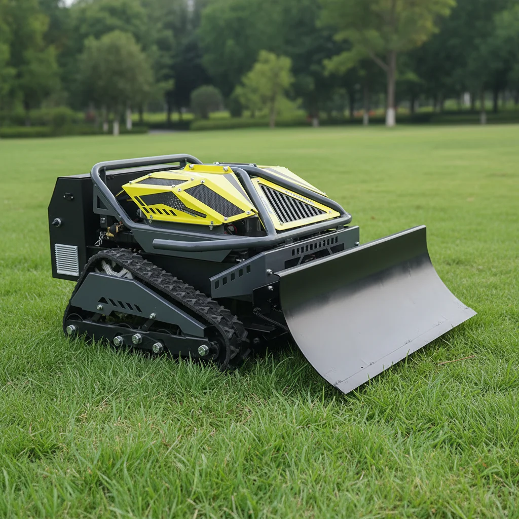 Customize High Efficiency Remote Control Crawler Grass Cutter With Large Cutting Width