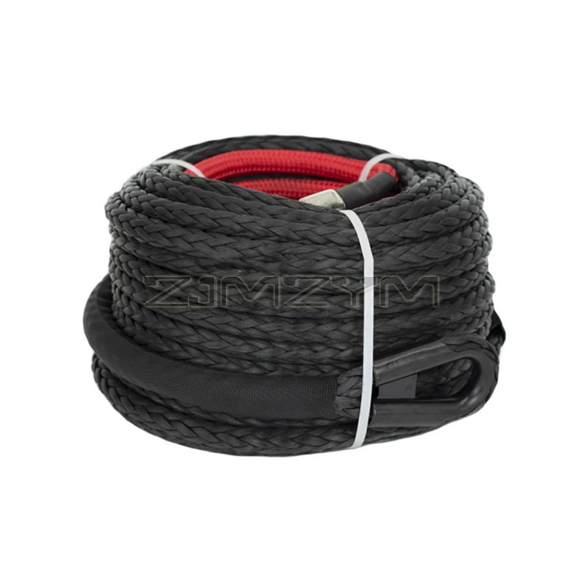 10mm*30m Multicolor Winch Line, Towing Rope, Polymer Synthetic Fiber Rope, Plasma Rope for Off-Road Vehicle Traction