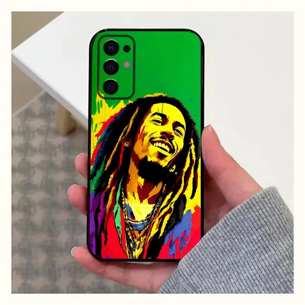 Bob Marley Rasta Lion Phone Case For Samsung S24,S21,S22,S23,S30,Ultra,S20,Plus,Fe,Lite,Note,10,9,5G Black Soft Cover