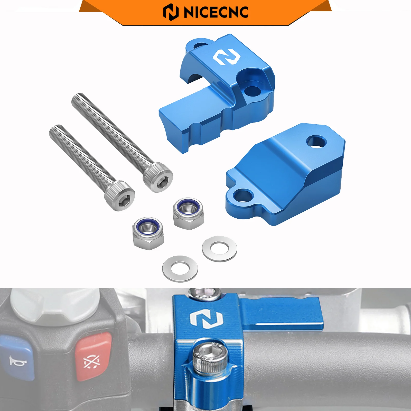 NICECNC Master Cylinder Protectors For HUSQVARNA TE300 TE250 FE250 FE350 FE450 FE501 2014-2016 TC125 TC250 FC250 FC350 FC450