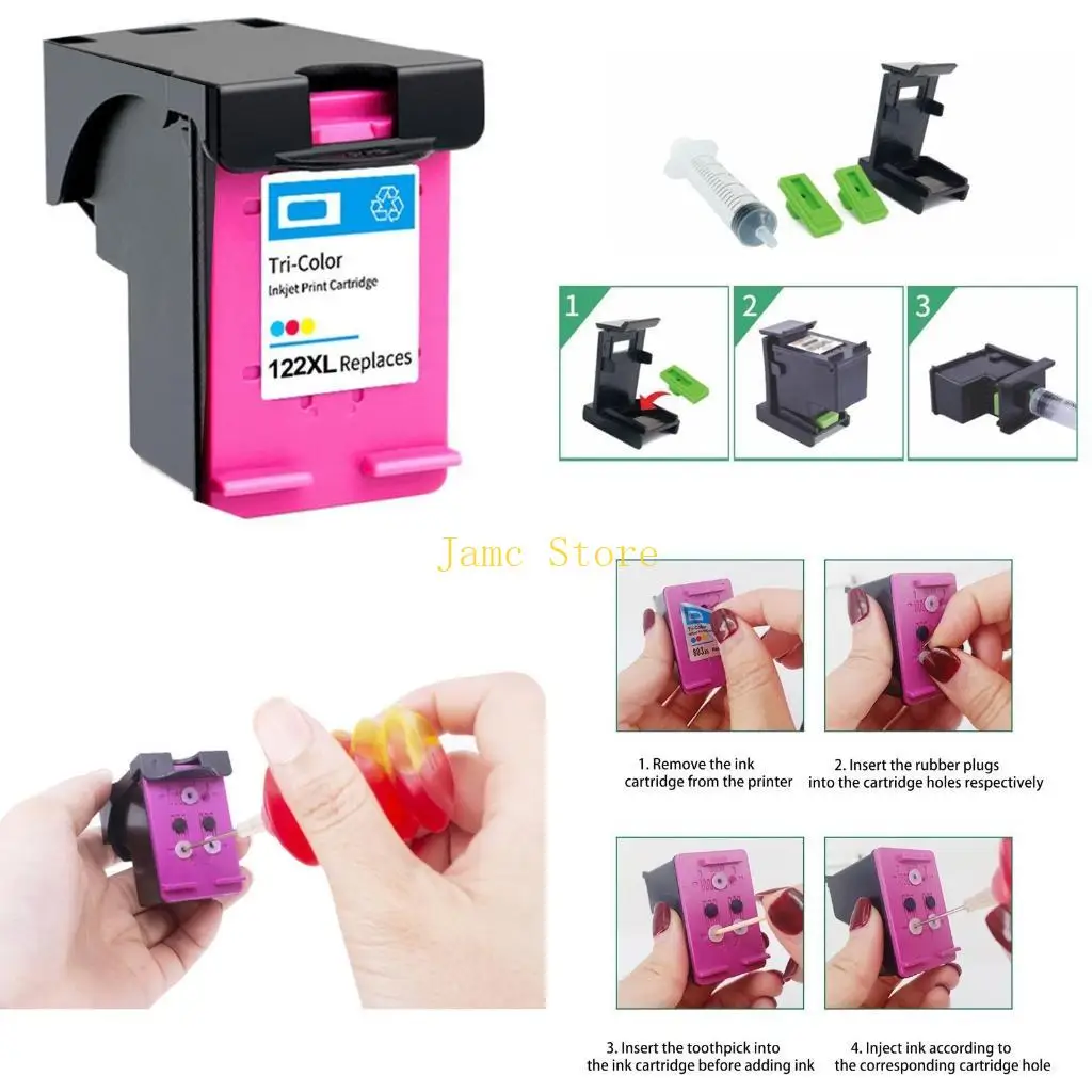 Чернильные картриджи LX0B для HP1222XL для Deskjet 1010 1050 2050 2050S 1050A Чернильные картриджи LX0B для HP1222XL для Deskjet 1010 1050 2050 2050S 1050A