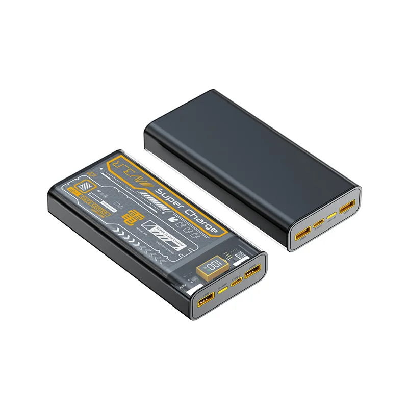 باور بانك شحن سريع للغاية بسعة كبيرة 100 وات، مزود طاقة متنقل بقدرة 20000 مللي أمبير في الساعة