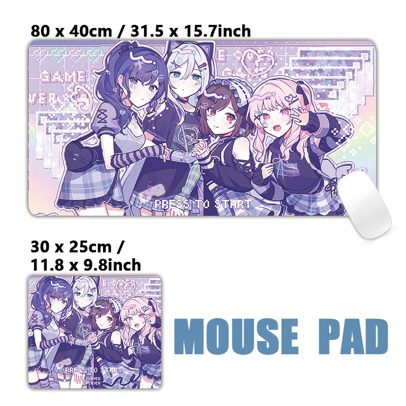 PJSK Project Sekai Colorful Stage Nightcord at 25-Ji Kanade Mafuyu Ena Akiyama Mizuki Mouse Pad Mousepad