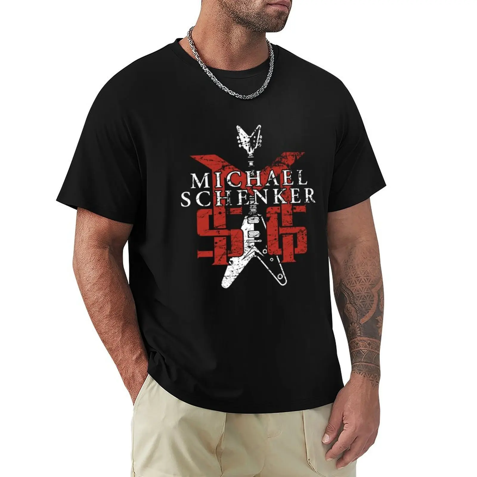 Camiseta Michael Schenker Group, camiseta para fiesta navideña para hombre