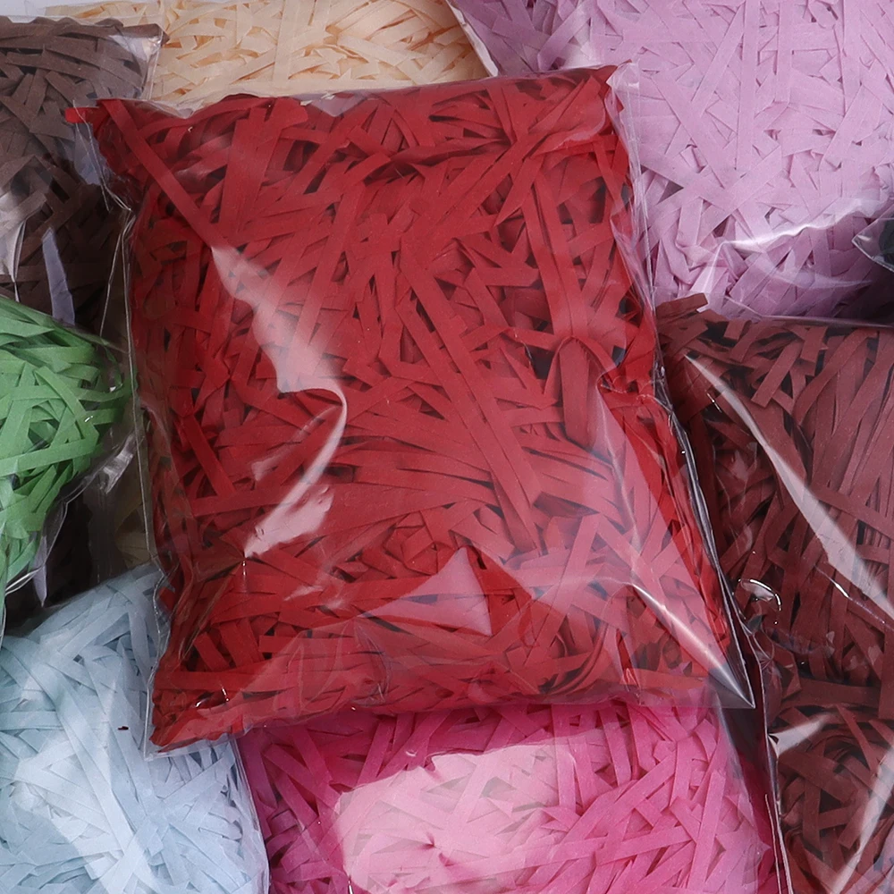 100-200g/Beutel Bunte Raffia-Papierflocken als Füllmaterial für Geschenkverpackungen, Weihnachtsgeschenkboxen, Geschenkkörbe und Verpackungsfüllungen – Detail 5