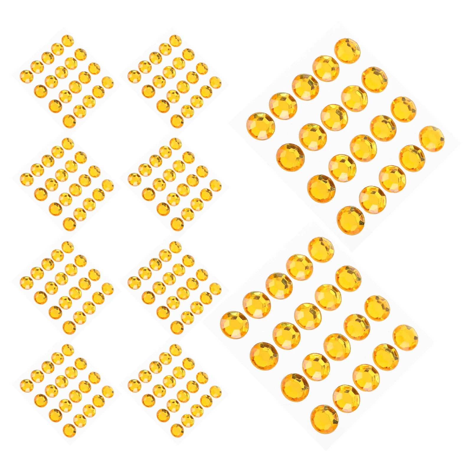 10 Sheets 12mm Acrylic Round Stickers Self Stick Rhinestones for Cards Invitations Scrapbooking Waterproof Dot Shiny Decorative