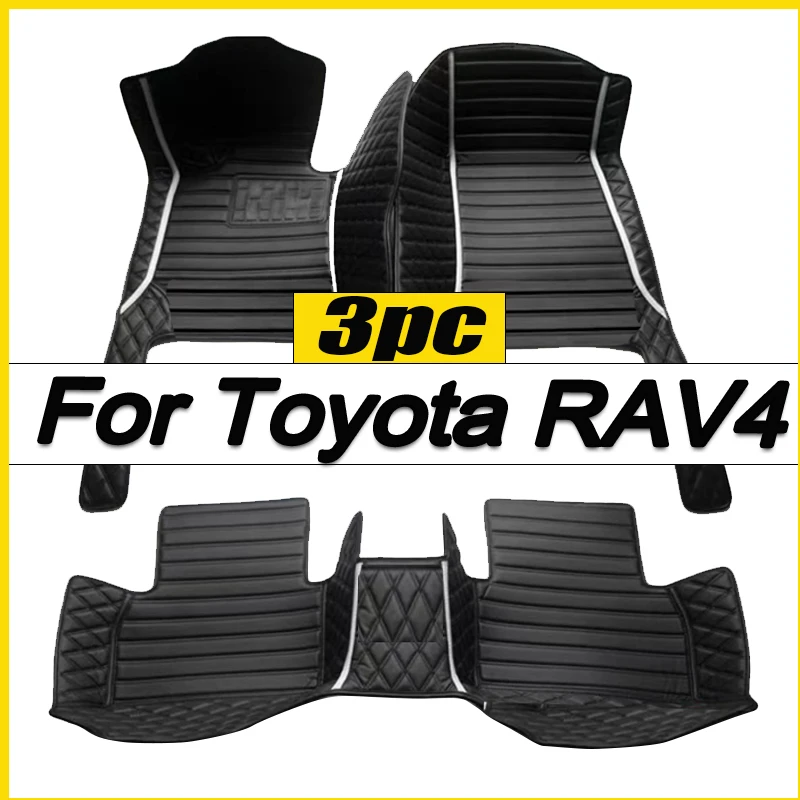 

Кожаные автомобильные коврики на заказ, коврики для Toyota RAV4 2013 2014 2015 2016 2017 2018 2019, коврики, накладки для ног, аксессуары