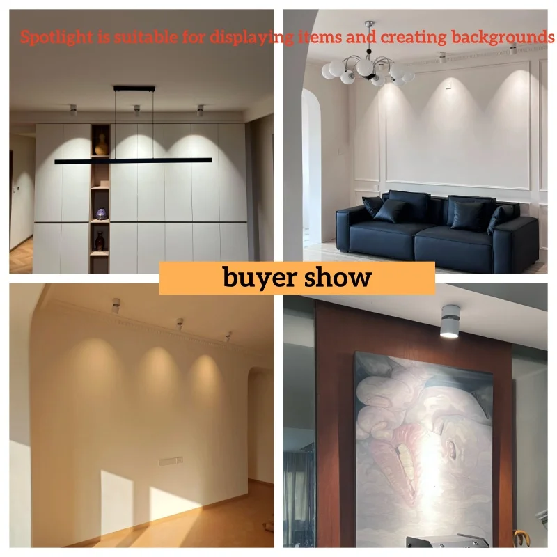 Nordic Modern Simple LED Household Surface Lights Foldable Living Room Dining Island Entrance No Hole Opening Downlight