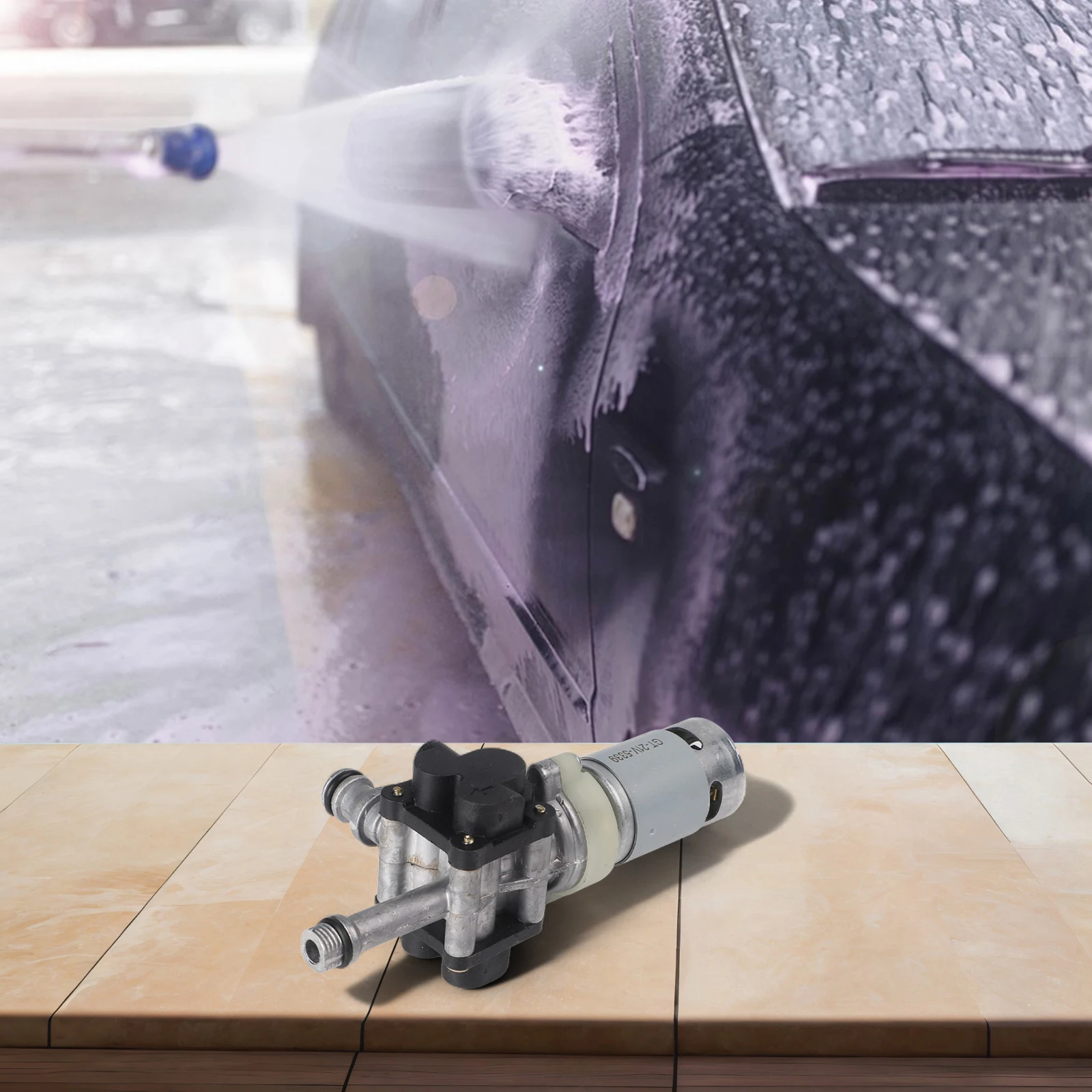 

For Pneumatic Cleaners High Pressure Pump Cordless High Pressure Cleaner For Car Washing Reliable Silver Color