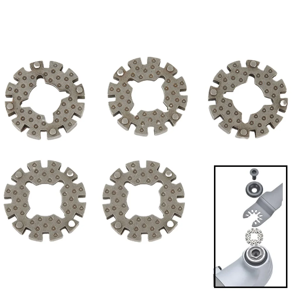 Adaptateur de lame de scie oscillante, convertisseur de tige de 25mm pour outils électriques en acier pour projets de bricolage et de travail du bois, 5 pièces