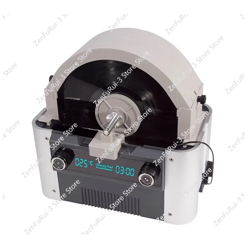 Vinyl Record Washing Machine Ultrasonic Dishwasher Multifunctional 10-12 Inch Waterproof Clip Automatic Cleaning and Drying