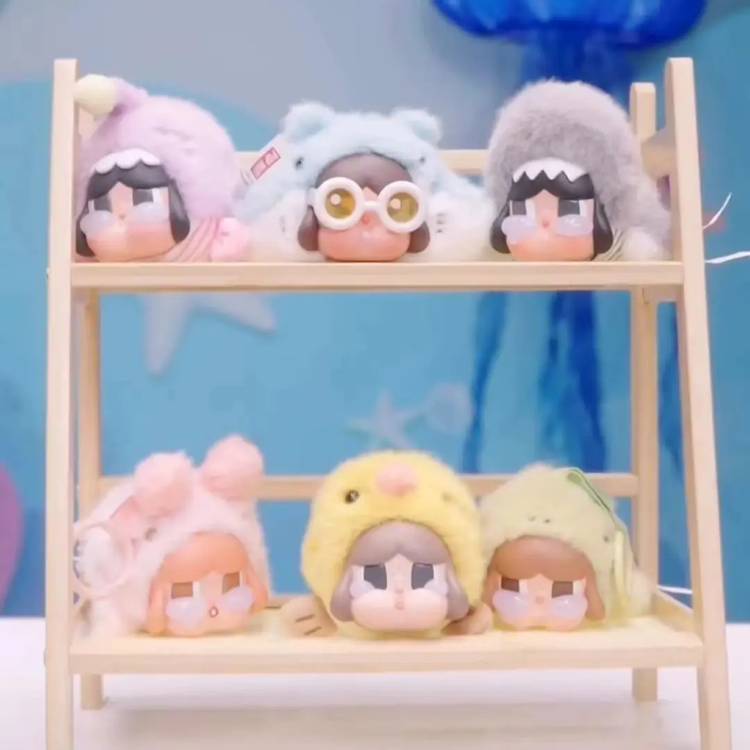 

POP MART CRYBABY 'CRY ME an OCEAN' Series Vinyl Plush Pendant Blind Box - Mystery Anime Action Figure Doll for Birthday Gifts
