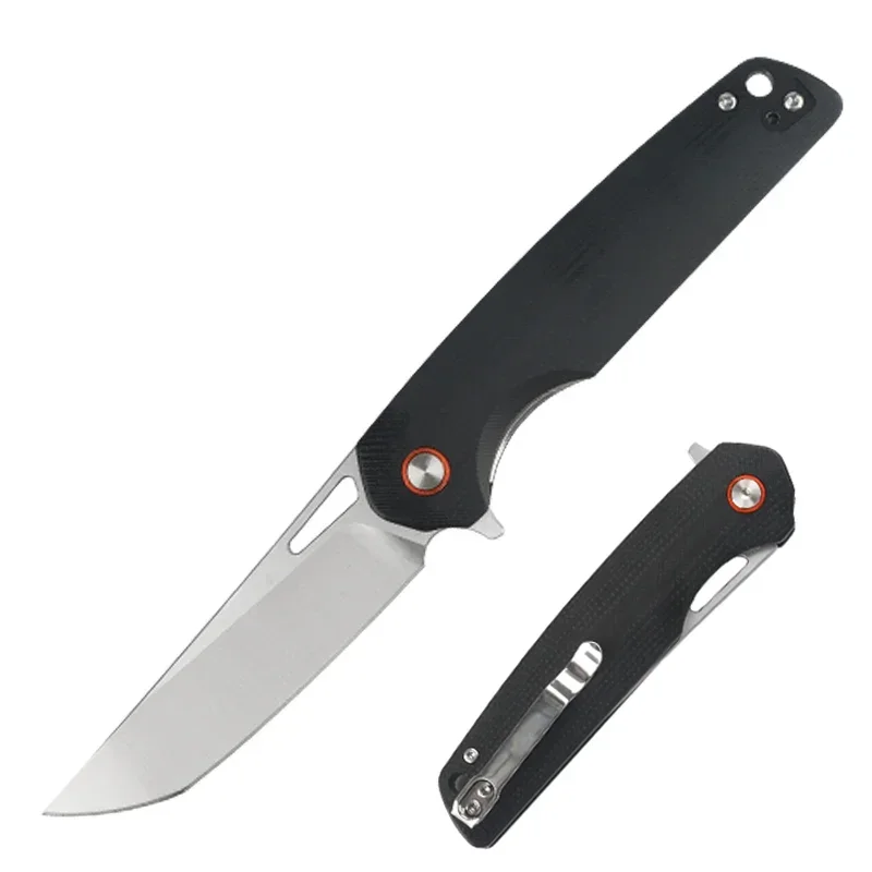 

HWZBBEN J145 Outdoor Camping Folding Knife Hunting Equipment New G10 Handle Hunting Knife G10 Edc Handle D2 Blade Pocket Knife
