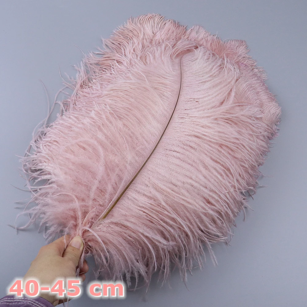 Leather Pink Ostrich Feathers 15-60cm Natural Decor Plumes Wedding Party Home Centerpiece Decoration Big Feathers for Crafts