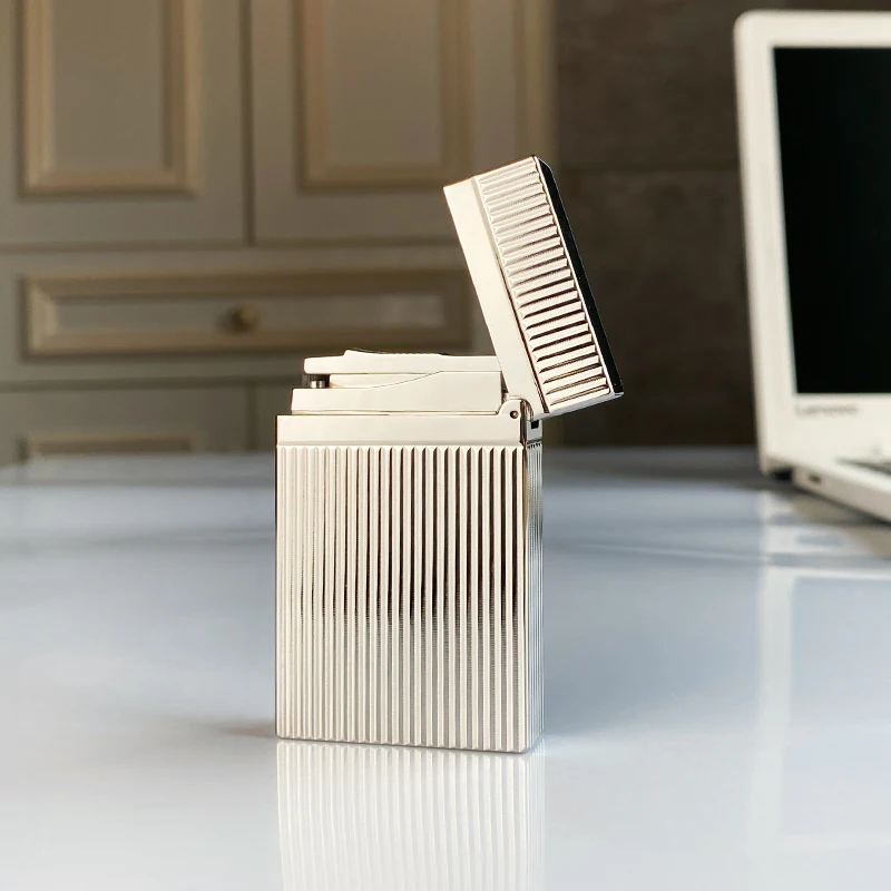 

New Commemorative Edition Luxury Butane Lighter Single & Double Flame Ping Sound Natural Paint Cigarette Smoker's Choice