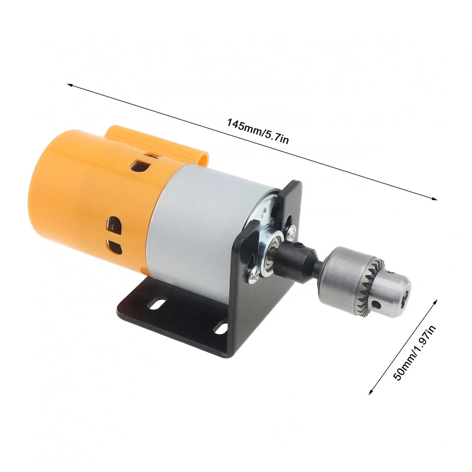 775 DC Motor Drill Chuck 0.3-4mm JT0 Chuck 12V 24V DIY Table Bench Drill Mounting Bracket Connecting Rod for Milling Polishing