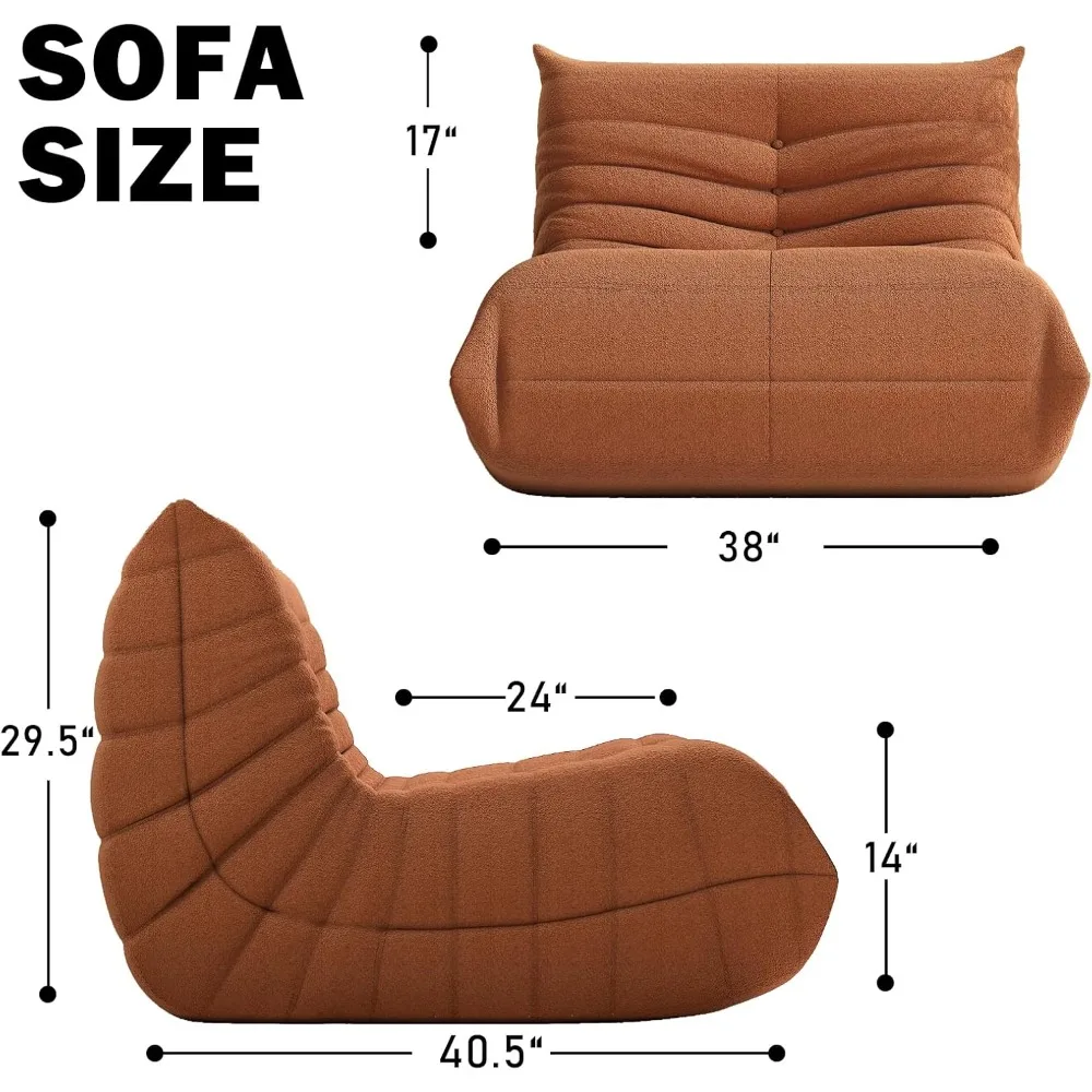 Bean Bag Chair, Fireside Chair  Sofa Large  Chair for Adults,  Chairs for Teens with High Density Comfor