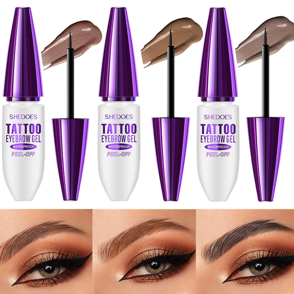 Tearable eyebrow dye, waterproof, long-lasting, natural color rendering effect