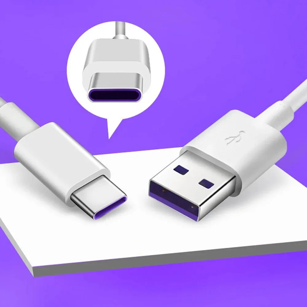 Kabel USB Typ C do szybkiego ładowania 5A, 0,3 metra, kabel do transmisji danych USB do HUAWEI Honor Redmi K40 K30 Note12 Xiaomi, kabel do szybkiego ładowania