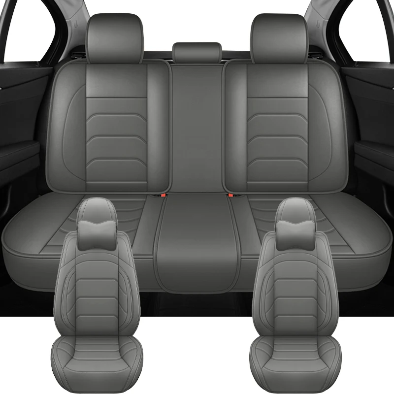 المضادة للانزلاق العالمي مقعد السيارة يغطي ل Volwsagen VW Tiguan Golf 8 7 6 5 4 باسات B5 B6 B7 B8 ID4 PU اكسسوارات السيارات الداخلية