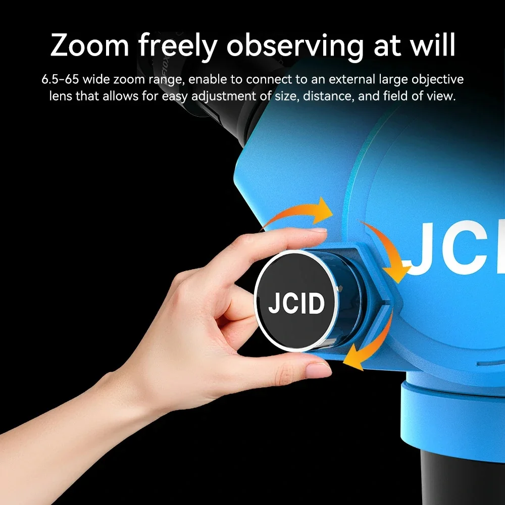 JCID M36565A Trinocular Stereo Microscope 6.5x-65x Continuous Zoom  Mobile Phone Repair Tool