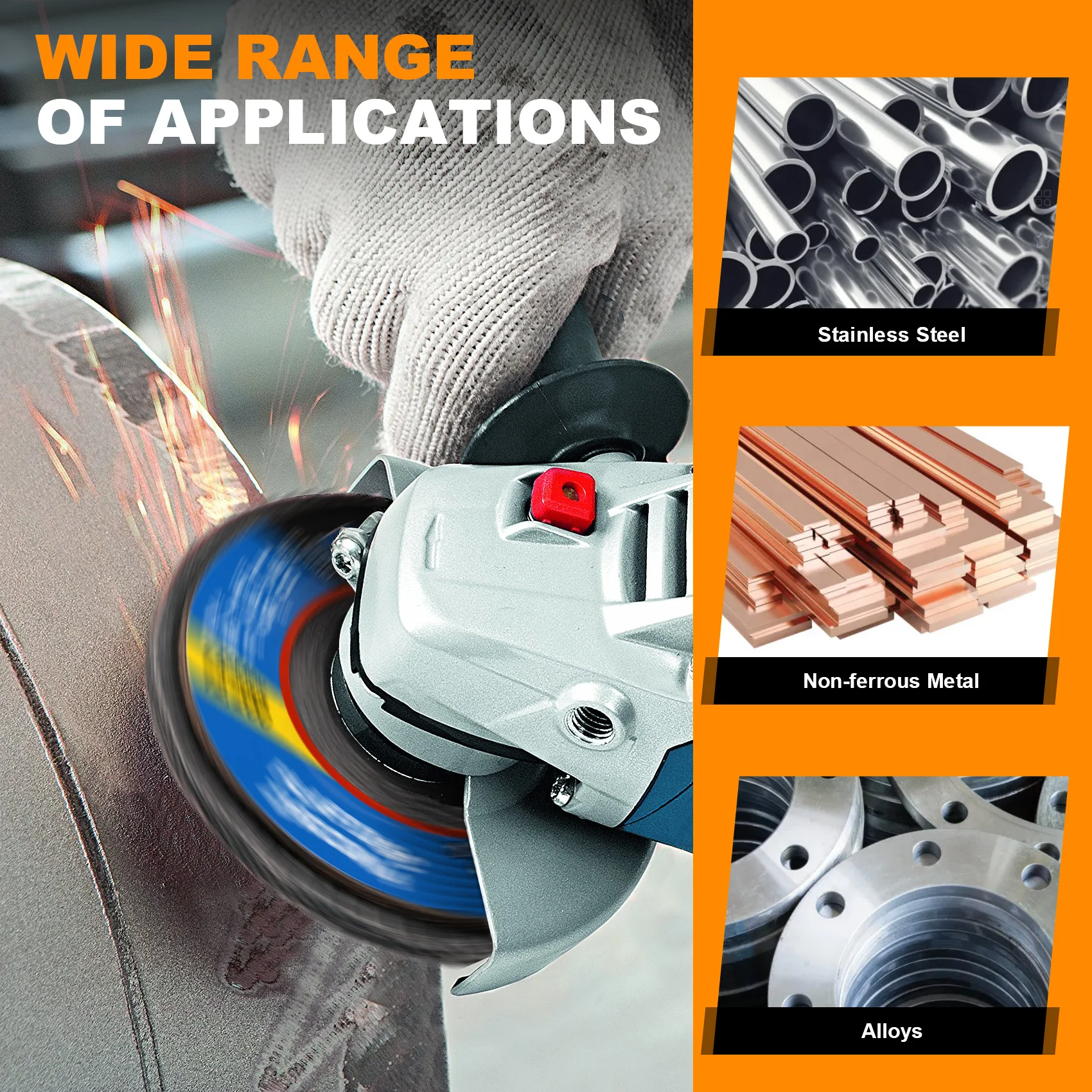 5 قطعة 125 مللي متر زركونيا رفرف أقراص الرملي القرص مجموعة زاوية طاحونة عجلات تلميع لطحن الخشب المعدني وإزالة الصدأ وإزالة الأزيز #5