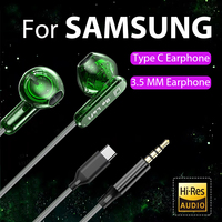 Type C Wired Headphone For Samsung Galaxy S20 S22 Ultra S24 S8 Note 20 3.5MM Earphone For Redmi Huawei Xiaomi Earbuds Headset