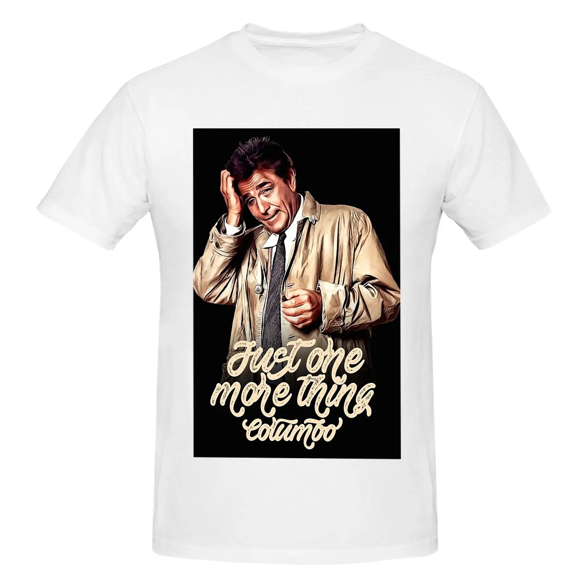 Columbo - TV Shows Men T-Shirt Double Sided Plus Size T Shirts Men's O-Neck Cotton Tees Short Summer Male