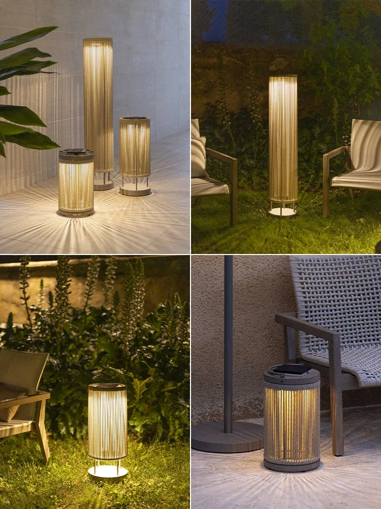 New style Outdoor lawn lamp, balcony decorative atmosphere waterproof table lamp, solar floor lamp