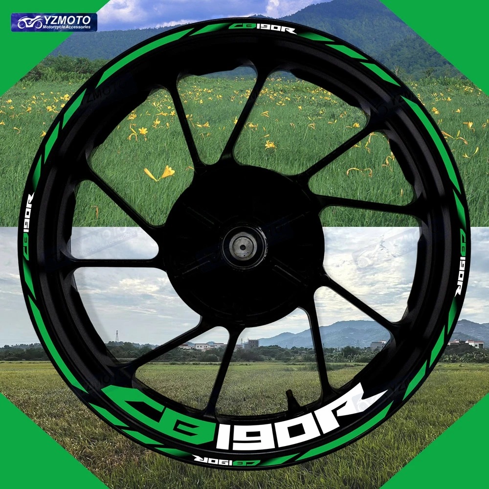 

For Honda CB190R CB 190R Motorcycle 17 Inch Front And Rear Wheel Sticker Hub Decal Modified Decorative Reflective Rim Stickers