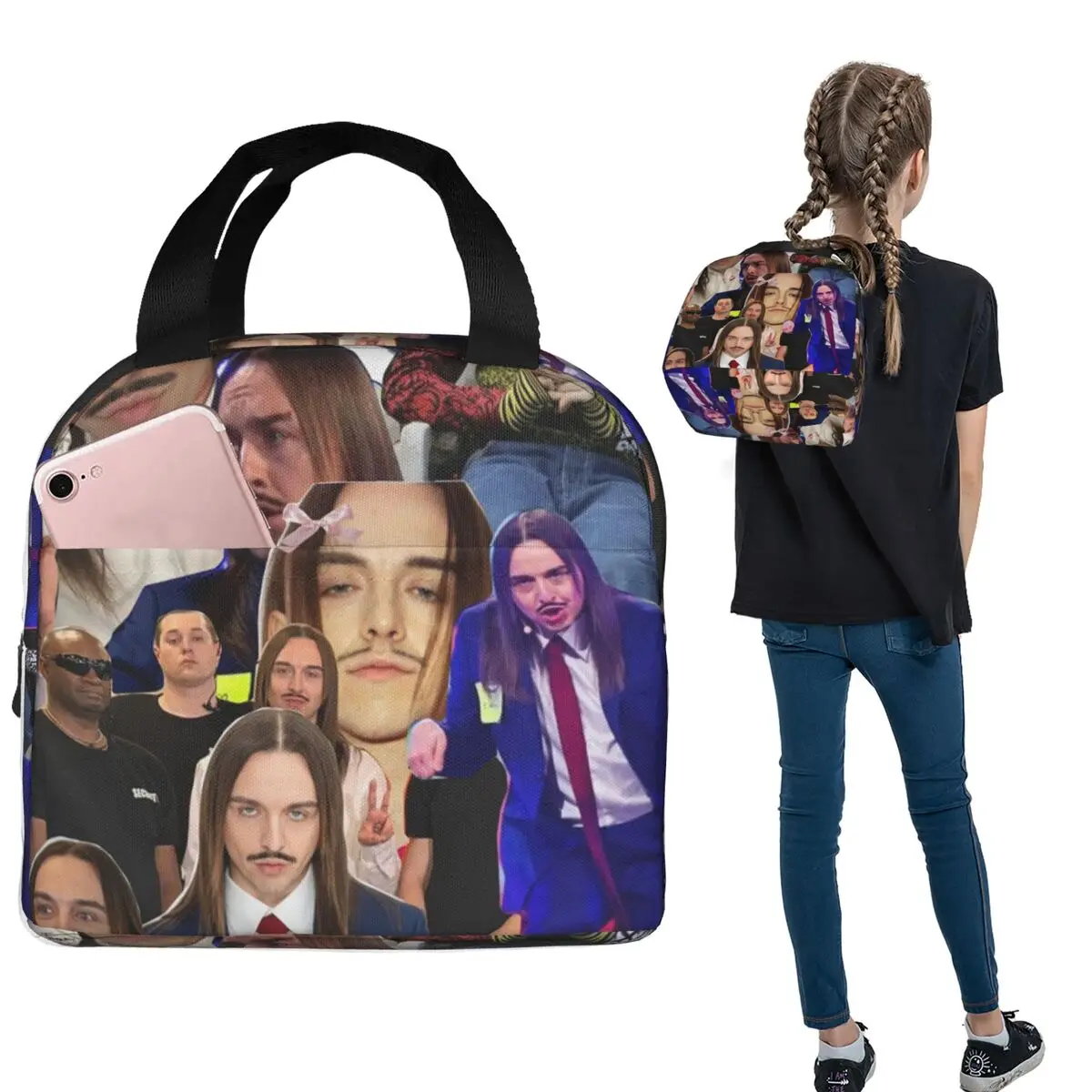 

Сумки для обеда Tommy Cash, изолированная коробка для бенто, портативная сумка для обеда, герметичная термосумка-холодильник для женщин, детей, офиса