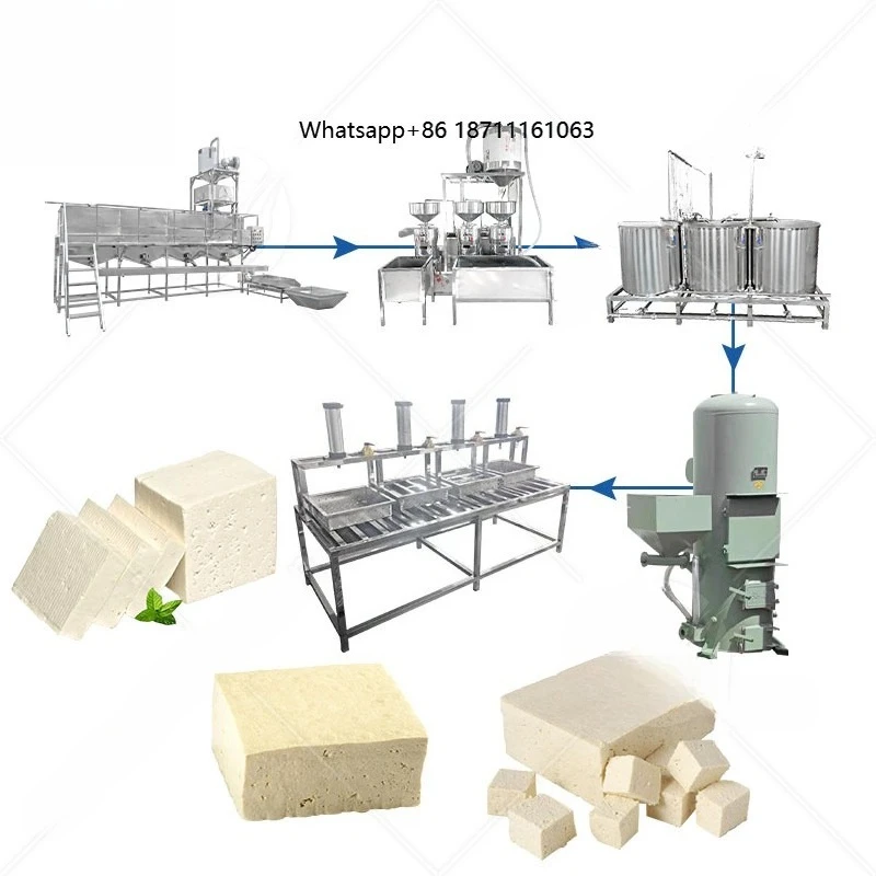 Commercial Paneer Tofu Press Mould Maker Tofu Production Equipment Complete Tofu Production Line