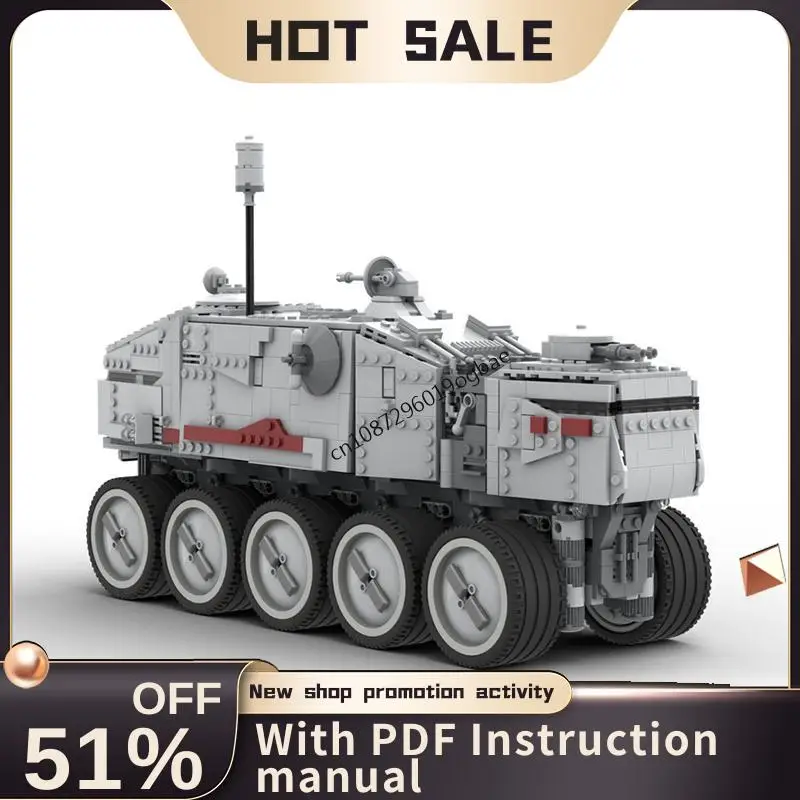 New 1816Pcs Famous Star Battle Movie Moc Turbo Tank Car Model Custom Puzzles Diy Creative Ideas Kids Toy Christmas Birthday Gift