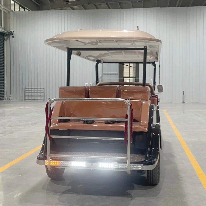 

Factory Wholesale Custom Black Color Classic Vintage Classic Car Antique Electric Sightseeing Car Spacious Interior Space