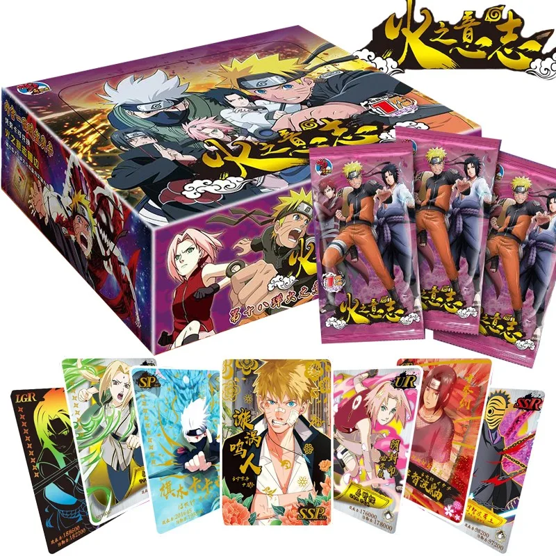 

Genuine Naruto Cards Booster Box Pack Anime Figure Vortex Sasuke Collection Flash Card Toy Hobby For Kid Christmas Birthday Gift