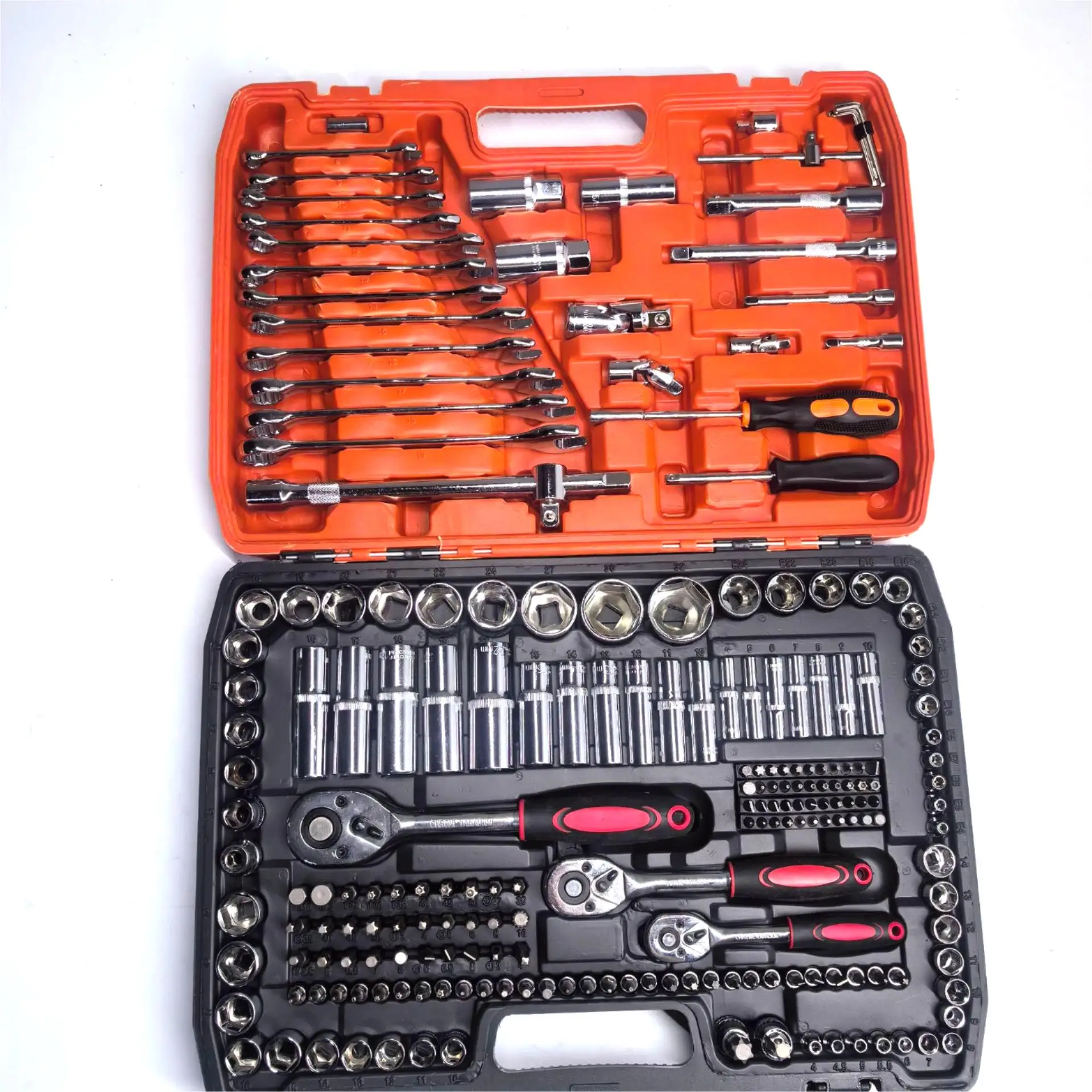 216 PCS Automotive Monteur Thuis Sockets Total Tools Auto Reparatie 1/2 Inch Momentsleutel 216-delige Combinatieset