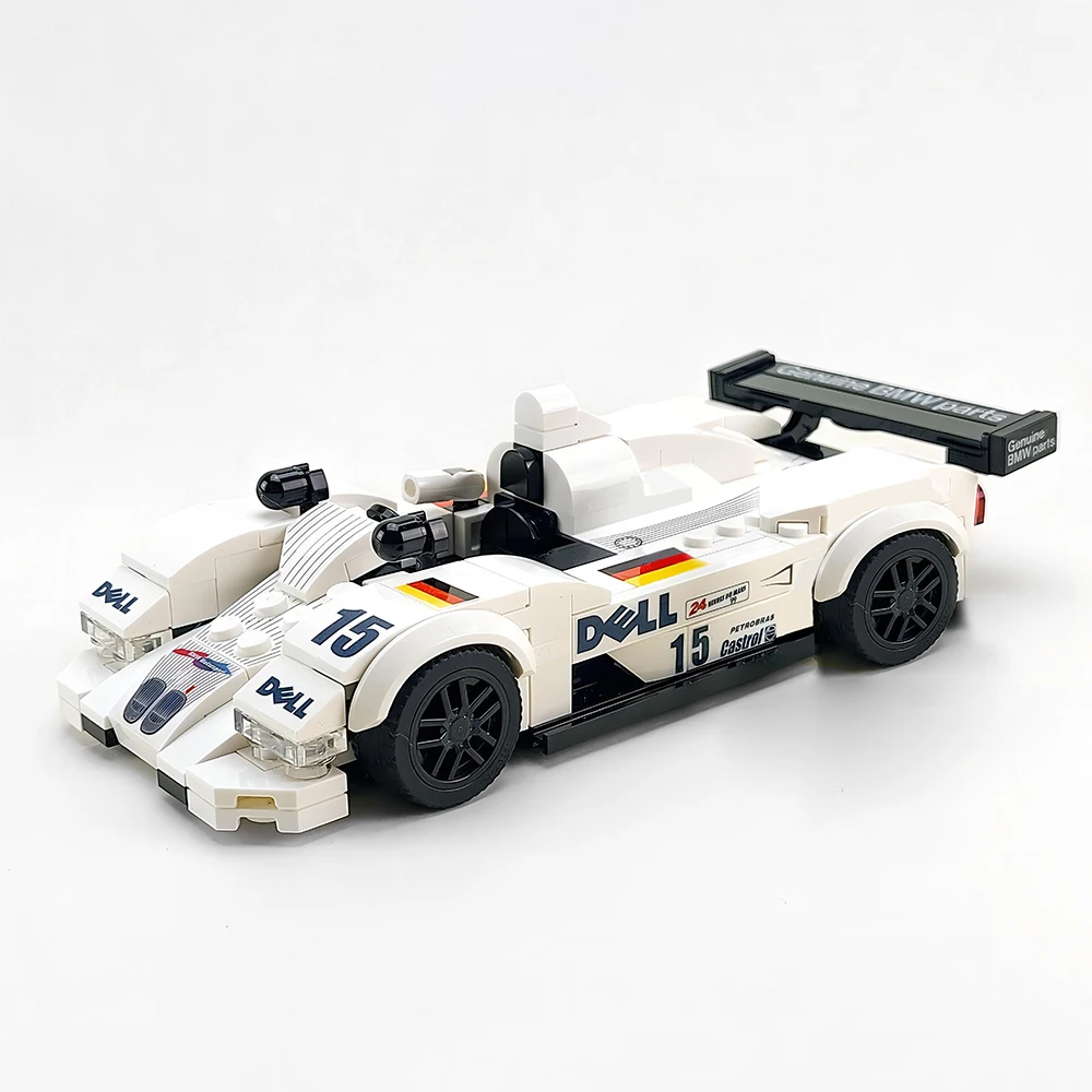 

256PCS MOC 1999 Annual Le Mans Speed Champion V12 Racing LMR Building Blocks DIY Assemble Model Toy Brick Children Birthday Gift