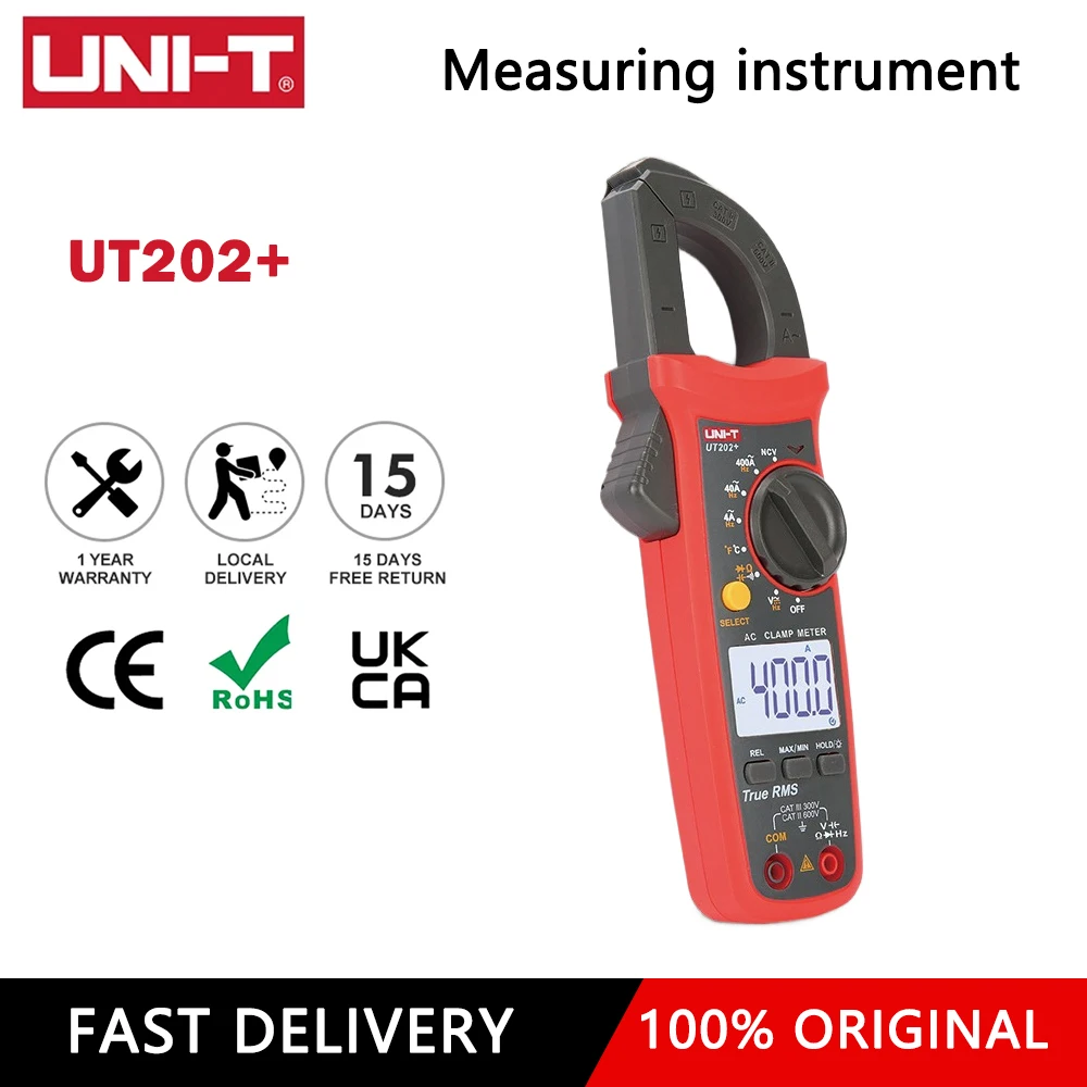 

UNI-T UT210D UT210E UT201 UT202 UT202A UT203 UT204 Plus Pliers Ammeter Voltmeter Clamp Meter Professional Digital Multimeter