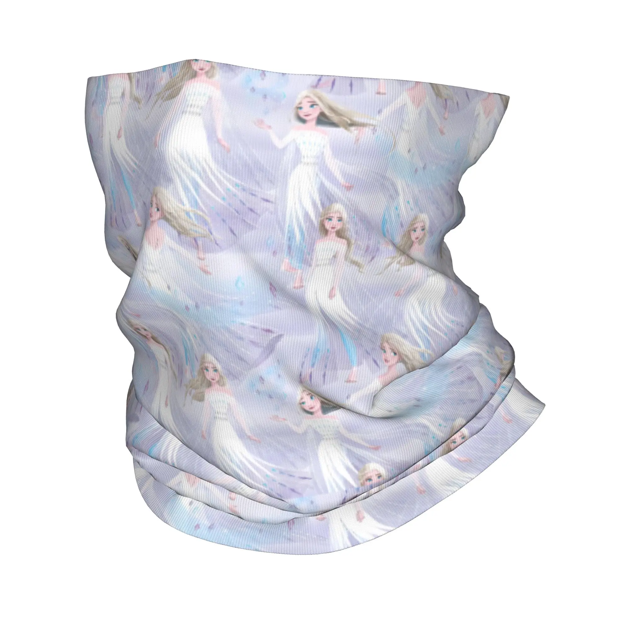 

Custom F-Frozen Queen Elsa Neck Gaiter Men Women UV Face Shield Winter Animation Bandana Scarf for Hiking