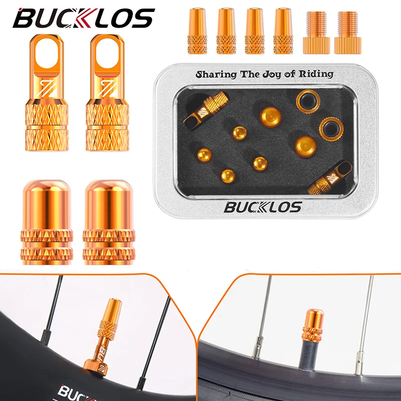 

Bicycle Tire Valve Adapter FV/AV Aluminum Alloy Bicycle Valve Caps Dustproof MTB Road Bike Valve Stem Caps Cycling Accessories