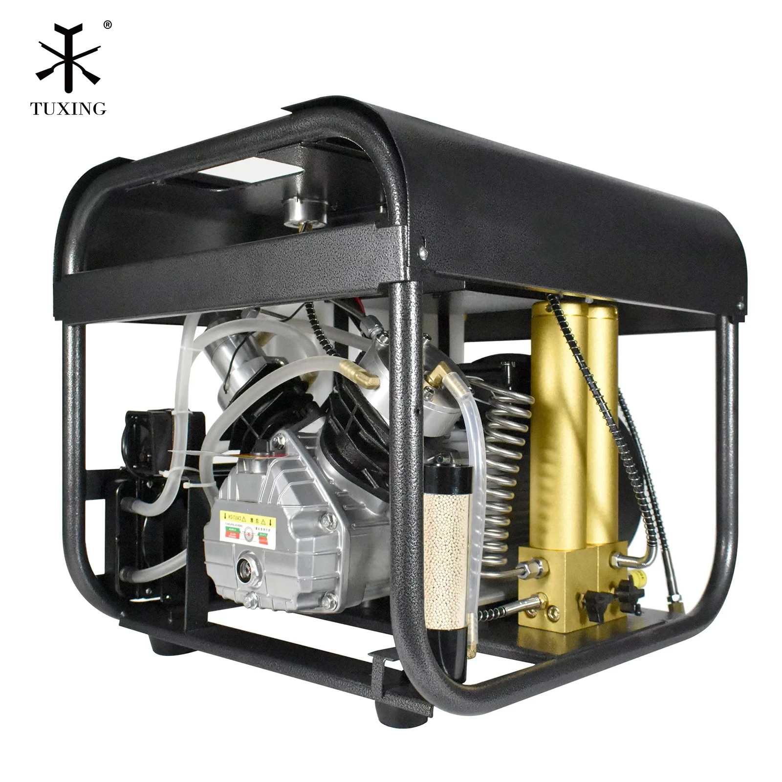 TUXING TXEDT032 300Bar PCP Air Compressor With Double Filtration Auto-Stop Compressor Built-in Water Cooling for Scuba Diving