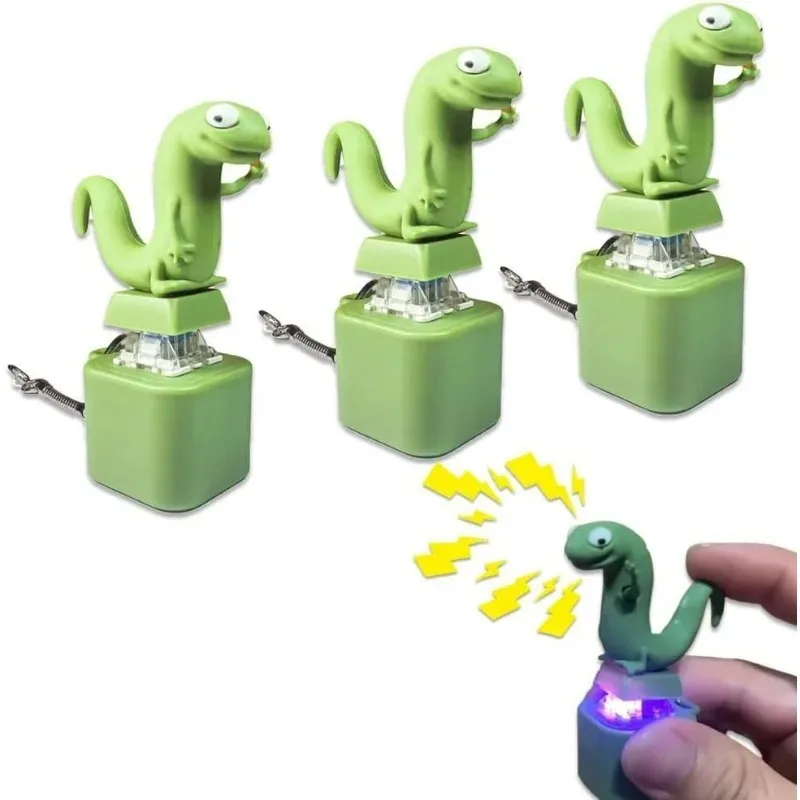 Chaveiro de Lagarto com Som e Luz, Recarregável, Gadget Divertido para Alívio do Estresse para Adultos, Presente para Escritório e Pegadinhas 1/2{cs