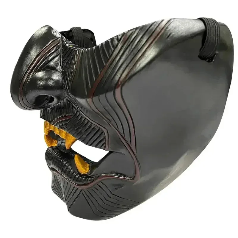 شبح تسوشيما جين ساكاي تأثيري نصف الساموراي المحارب الوجه هالوين هانا قناع الديكور الطرف الدعامة الراتنج gh;0